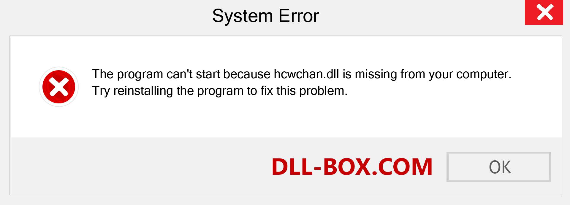  hcwchan.dll file is missing?. Download for Windows 7, 8, 10 - Fix  hcwchan dll Missing Error on Windows, photos, images